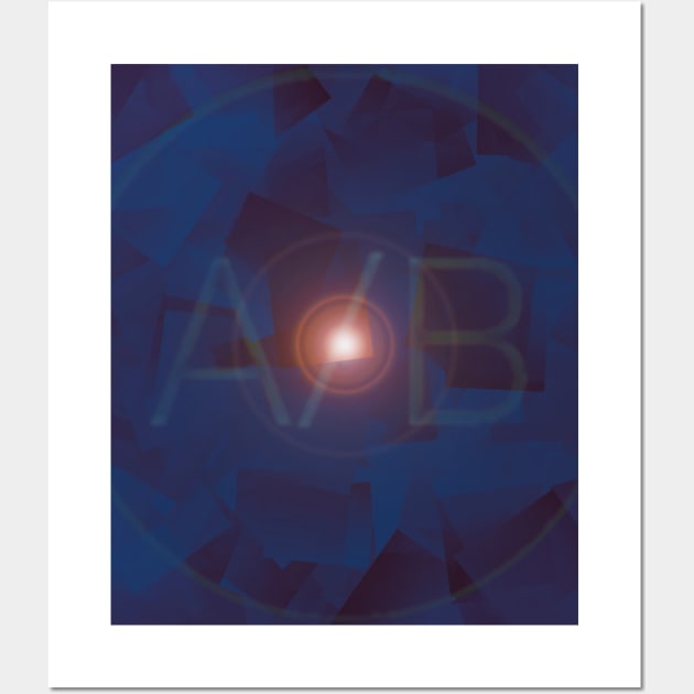 A/B Logo As Cubit Light Wall Art by Audioboy® Foundation Merch Store